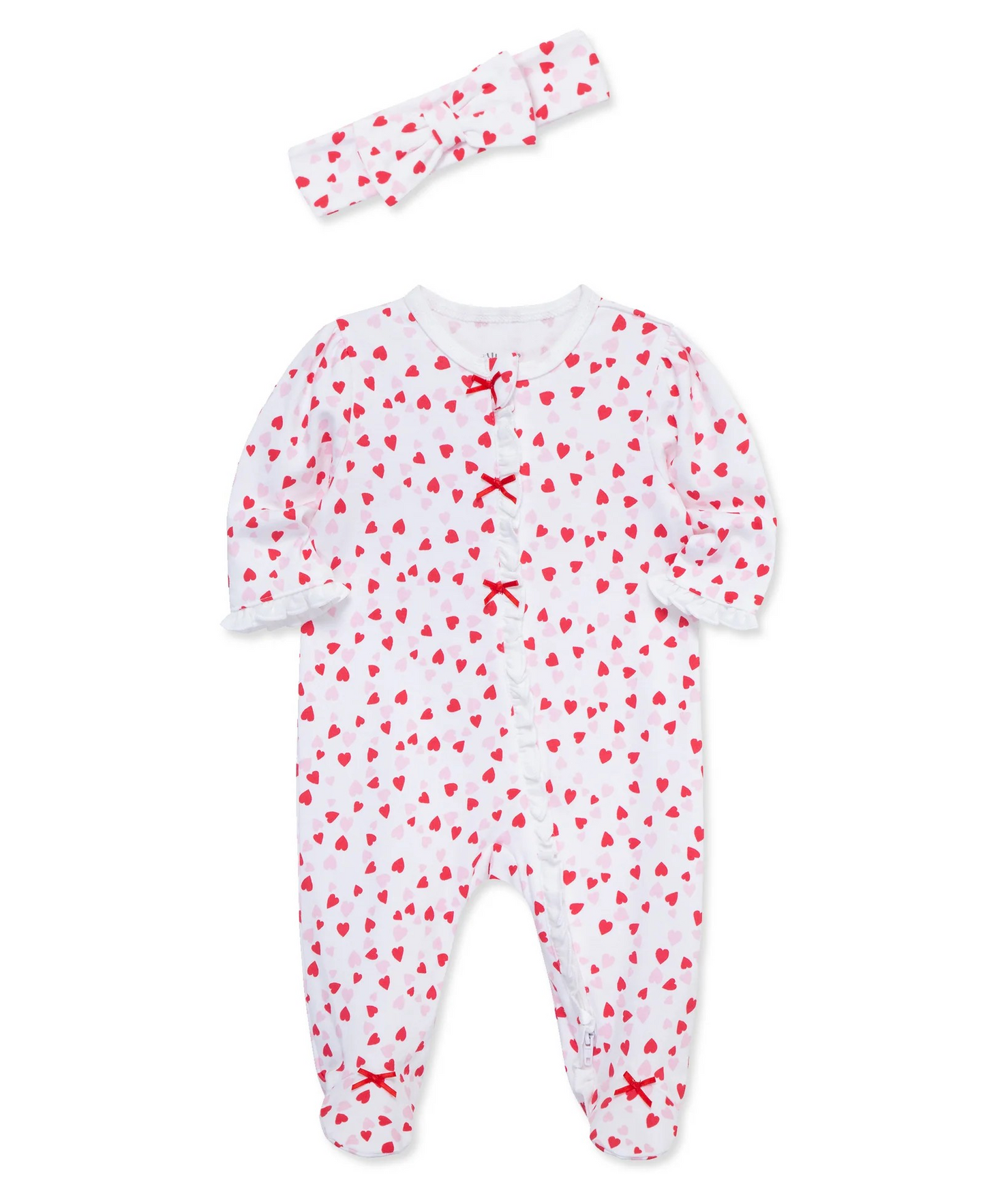Valentine Footie & Headband