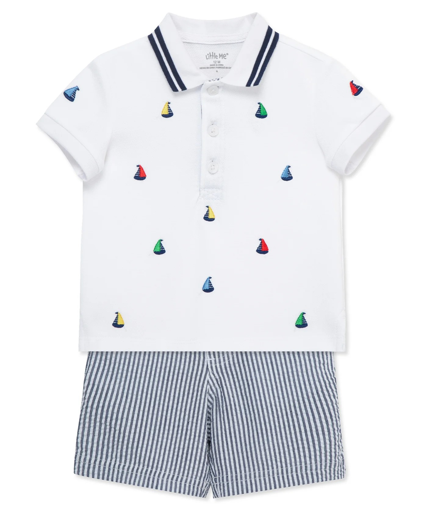 Sailboat Polo Short Set