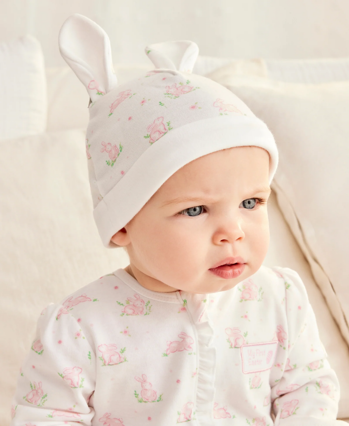 Pink Bunny Footie & Hat