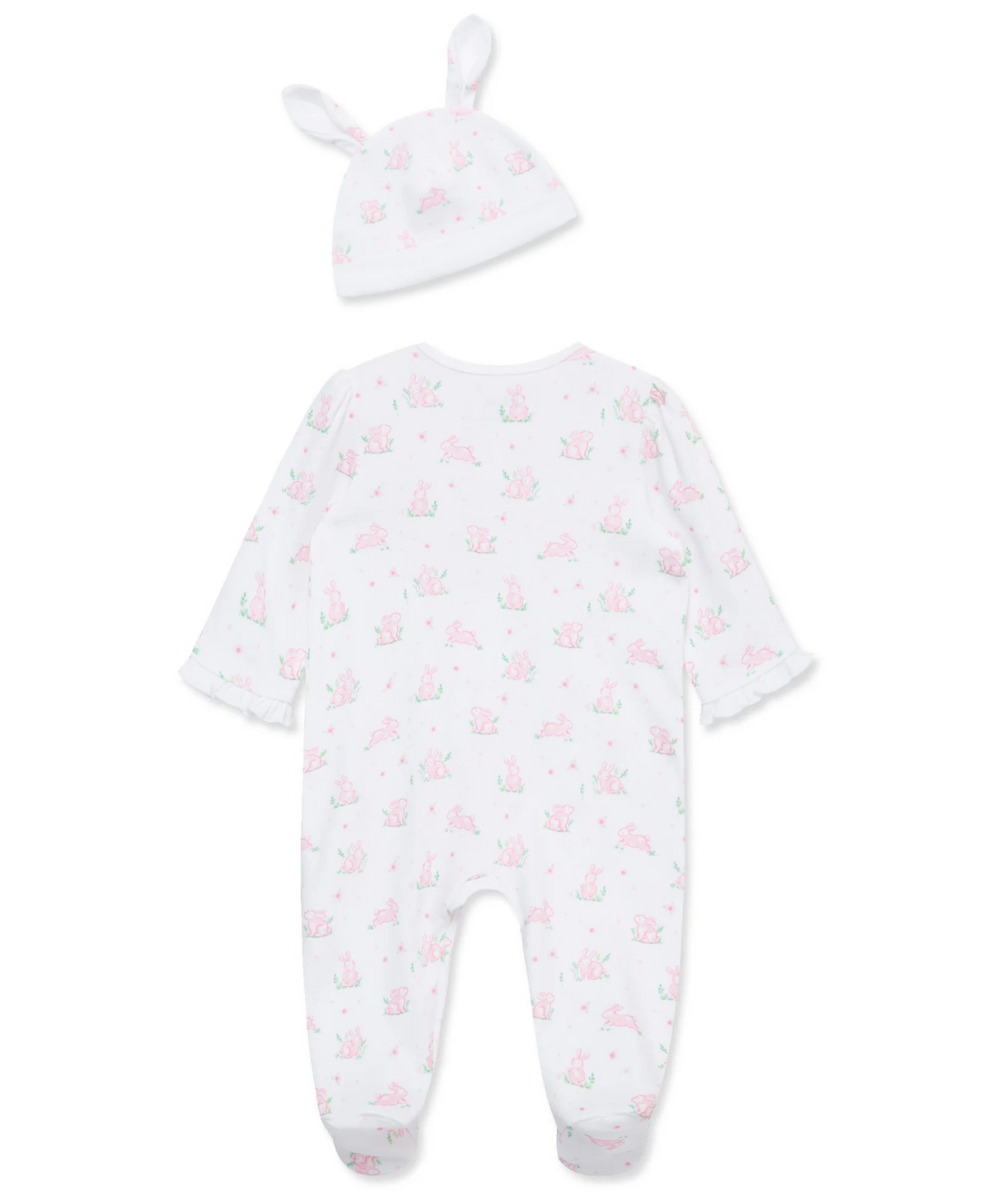 Pink Bunny Footie & Hat
