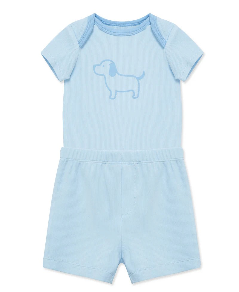Puppy Bodysuit & Short Set