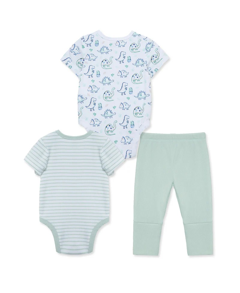 Dino Friends 3-Piece Bodysuit & Pant Set