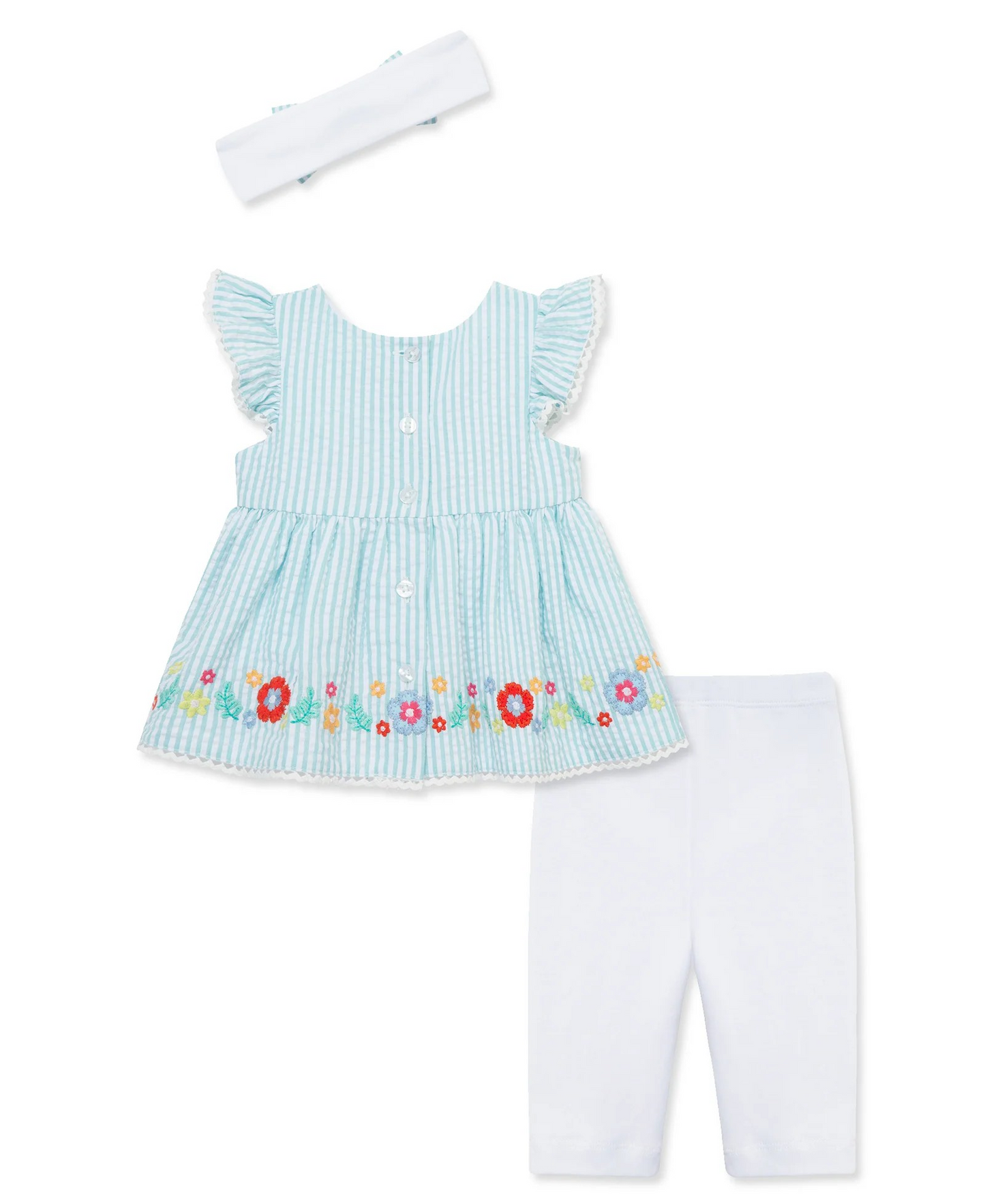 Happy Flowers Woven Tunic Set