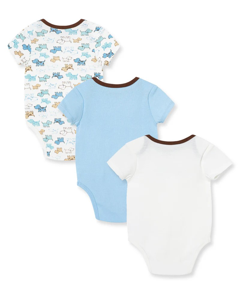 Cute Puppies 3-Pack Bodysuits