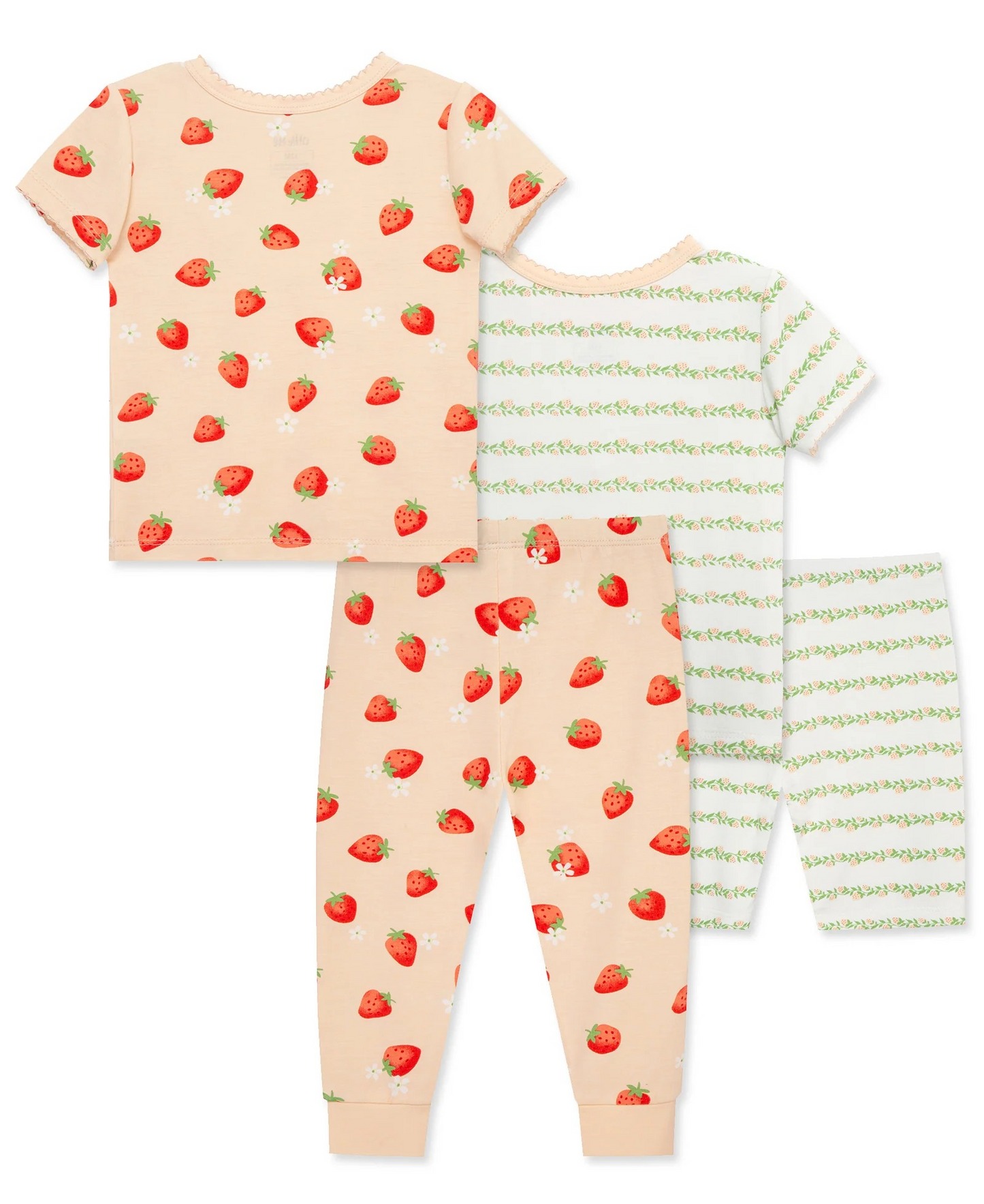 Strawberry 4-Piece Pajama Set