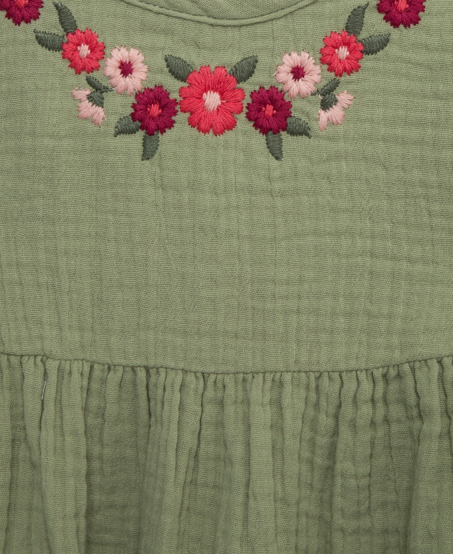 Embroidered Dress & Sweater Set