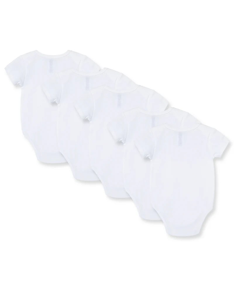 White 5-Pack Bodysuits