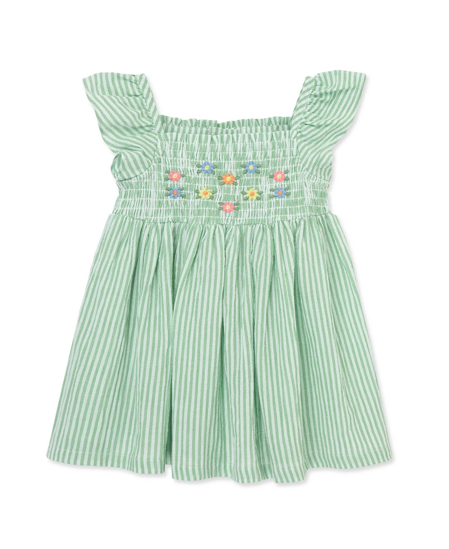 Green Embroidered Sundress with Panty
