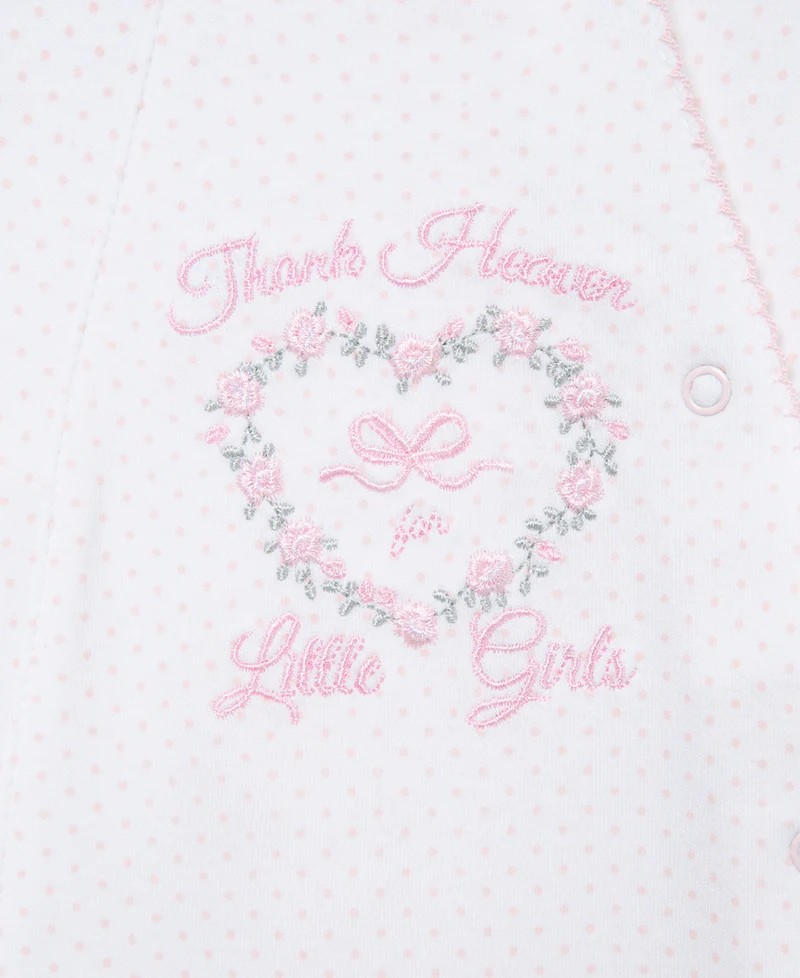 Thank Heaven For Little Girls Footed One-Piece (Headband not included)