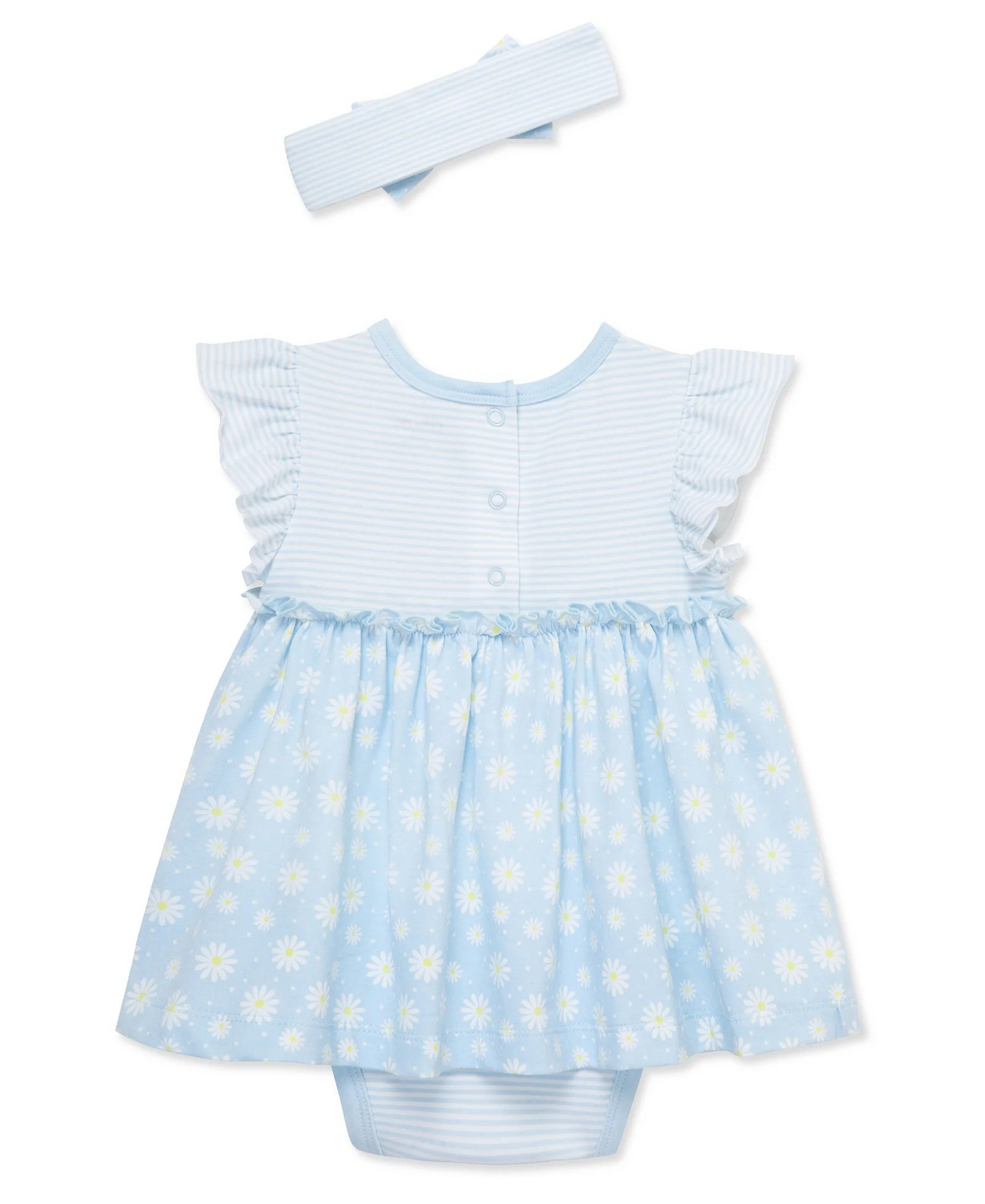 Daisies Bodysuit Dress & Headband Set