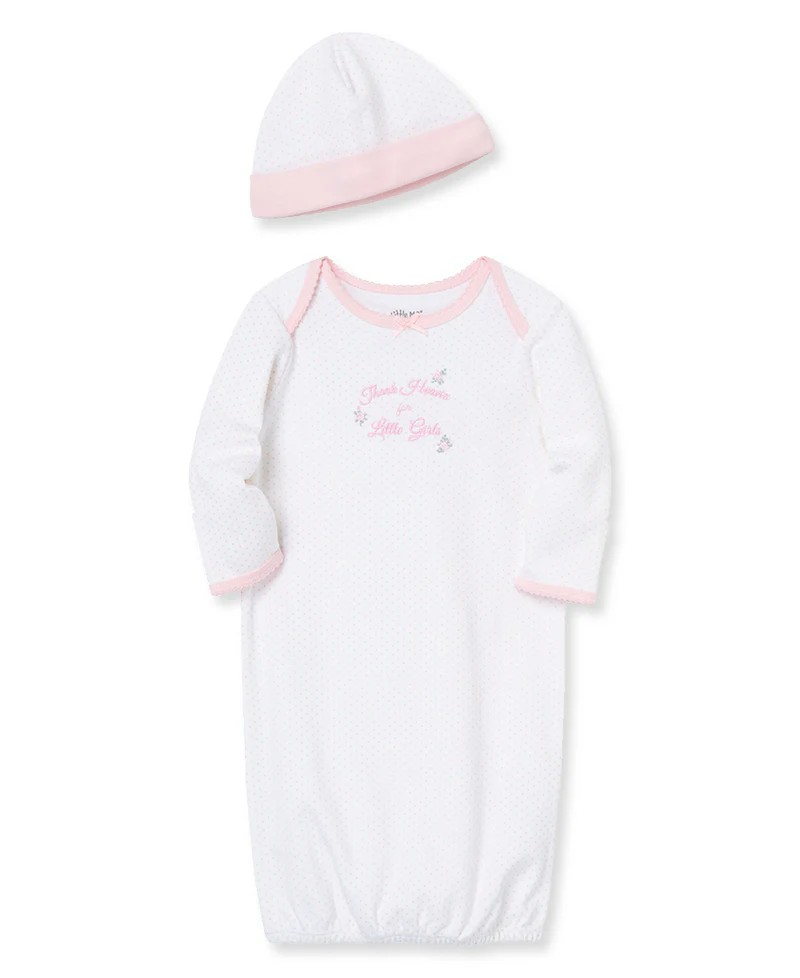 Thank Heaven For Little Girls Sleeper Gown & Hat