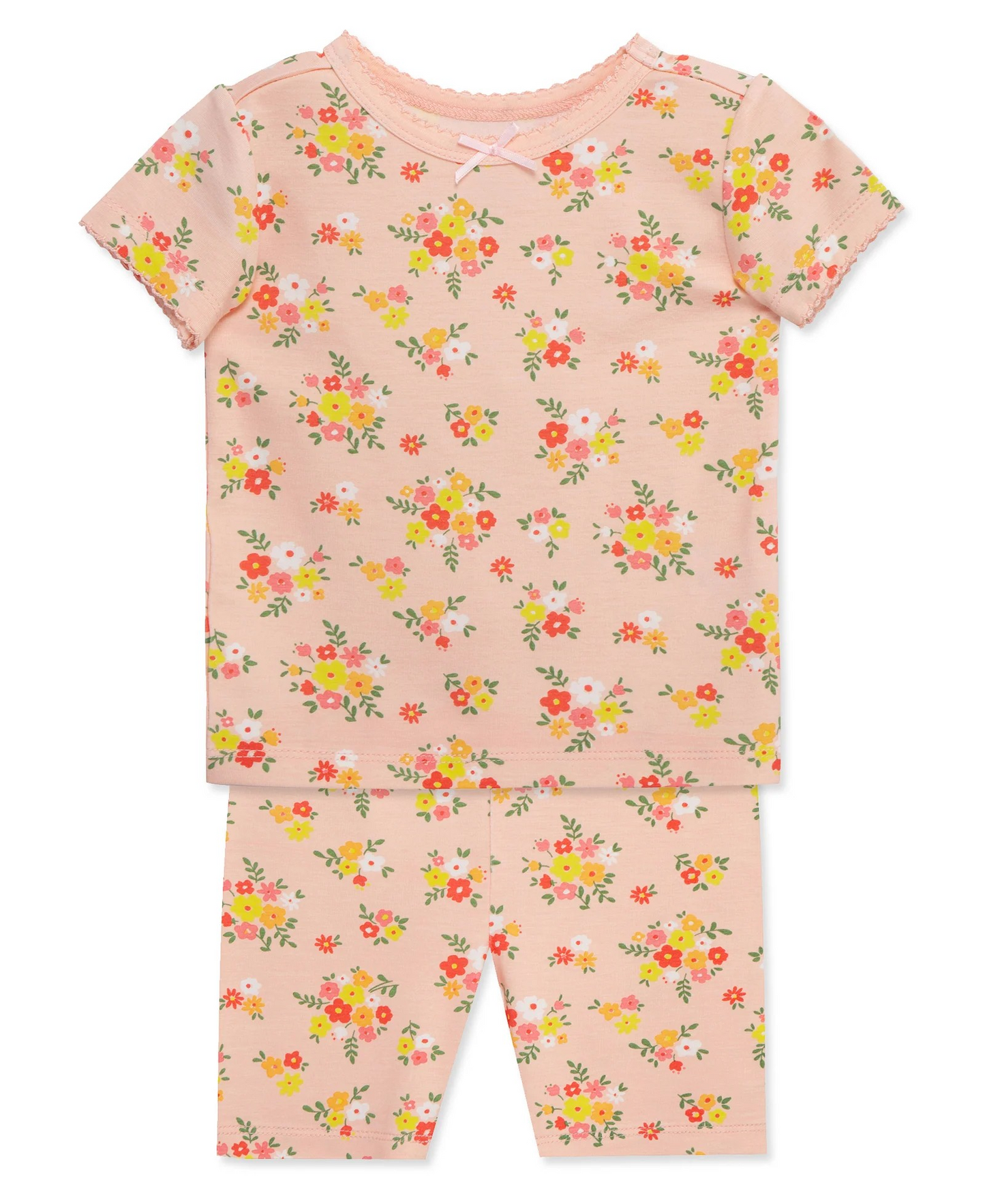 Floral 4-Piece Pajama Set