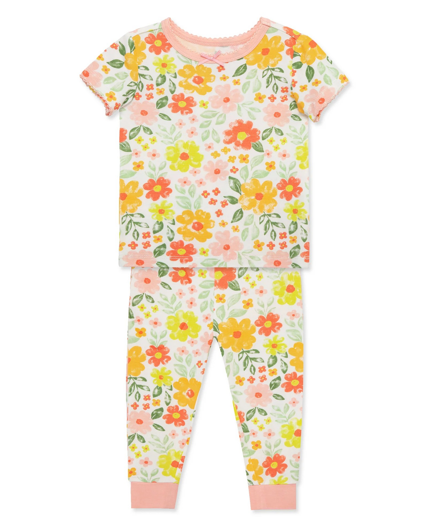 Floral 4-Piece Pajama Set
