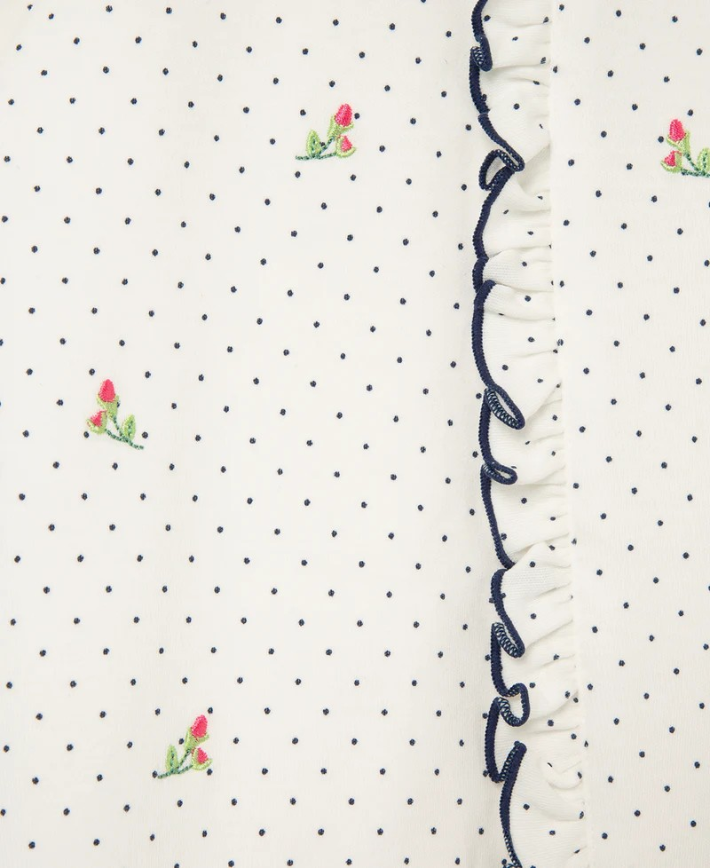Rosebud 2-Way-Zip Footed One-Piece & Headband