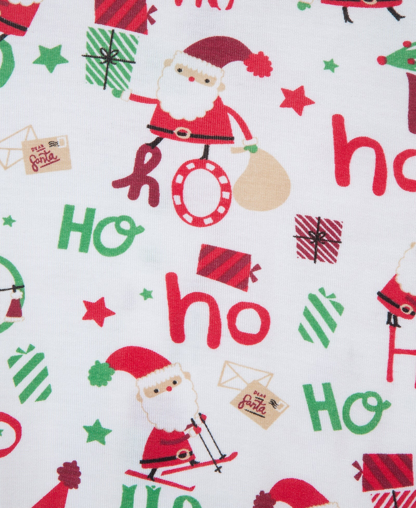 Ho Ho Ho Zip Front Footie & Hat