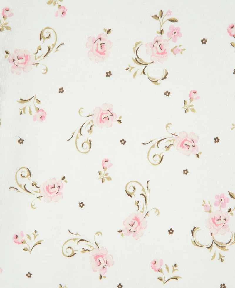 Vintage Rose Footed One-Piece & Hat