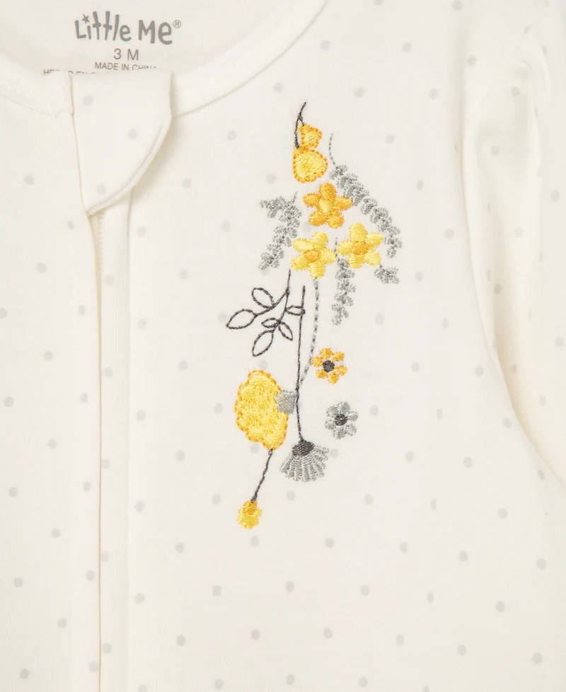 Primrose 2-Way-Zip Footed One-Piece