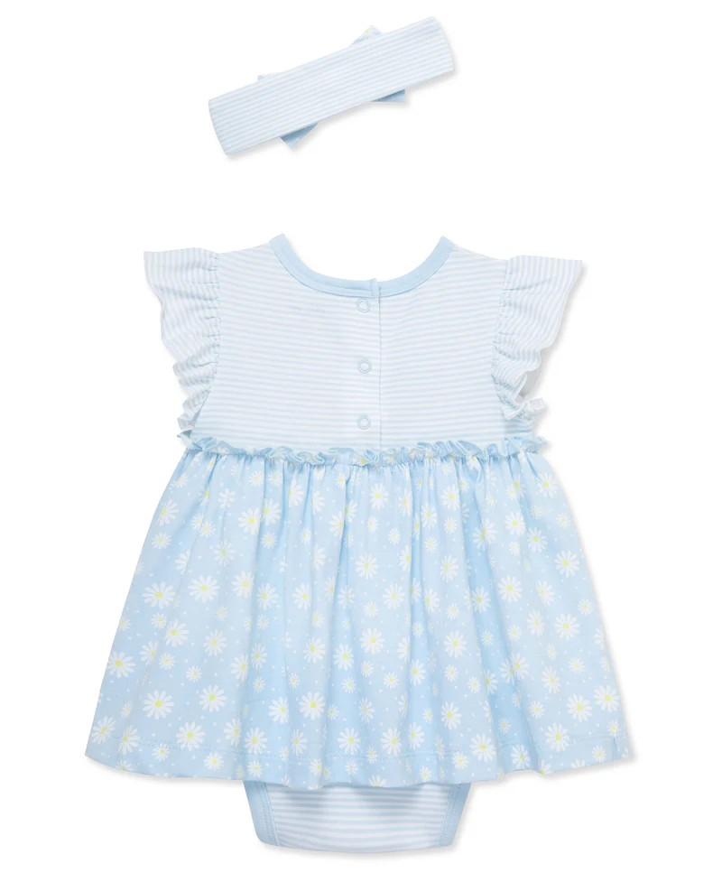 Daisies Bodysuit Dress & Headband Set