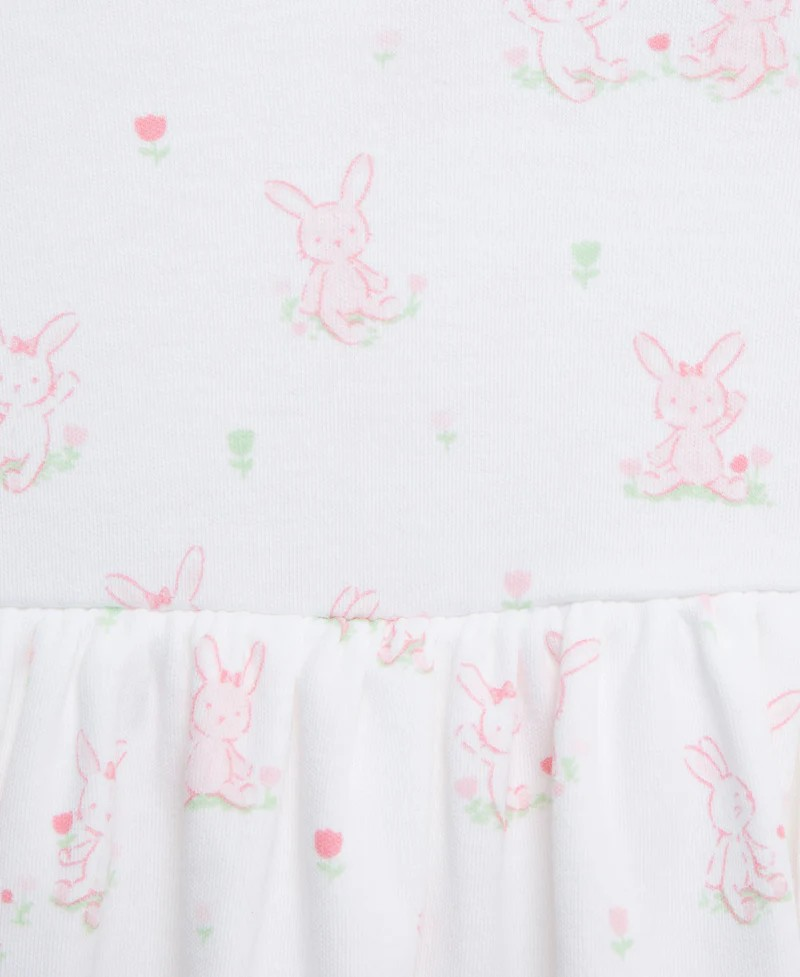 Pink & White floral Bodysuit dress for girls (2-pack)