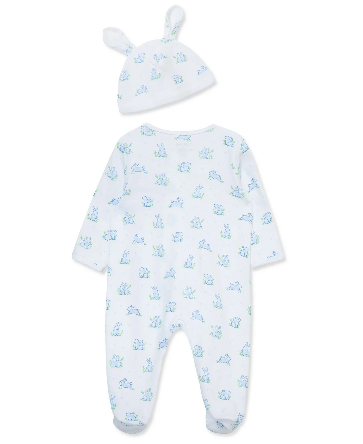 Blue Bunny Footie & Hat