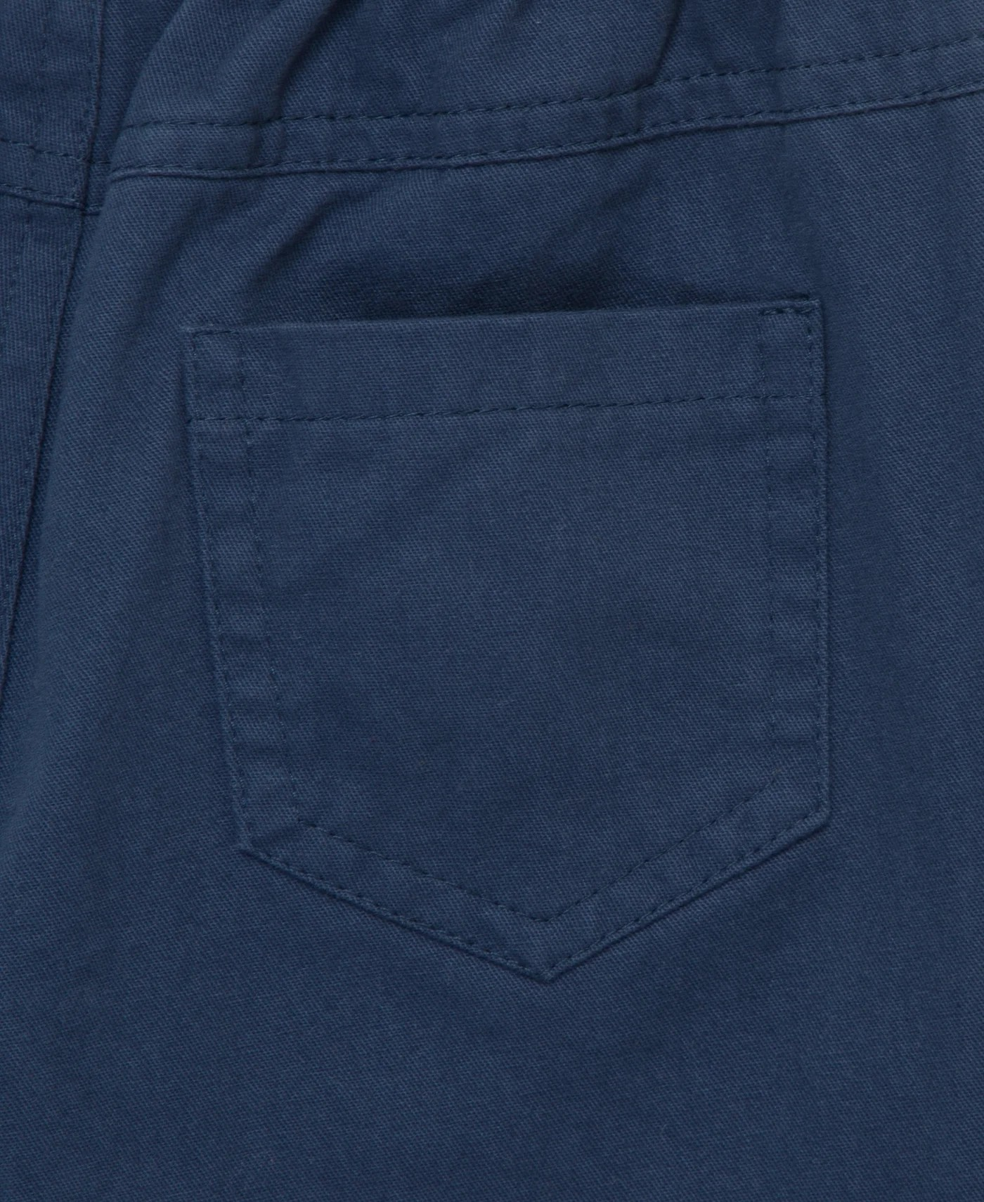 Navy Plaid Woven Pant Set