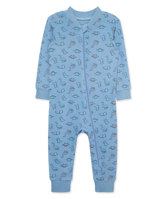 Dino Zip Front Pajama