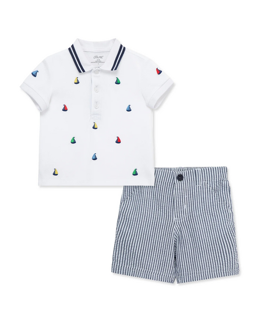 Sailboat Polo Short Set