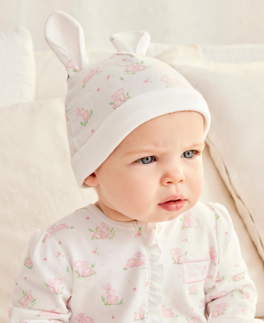 Pink Bunny Footie & Hat