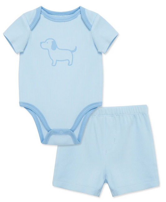 Puppy Bodysuit & Short Set