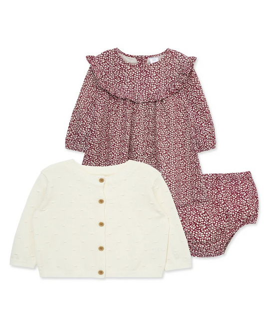 Foliage Dress & Sweater Set