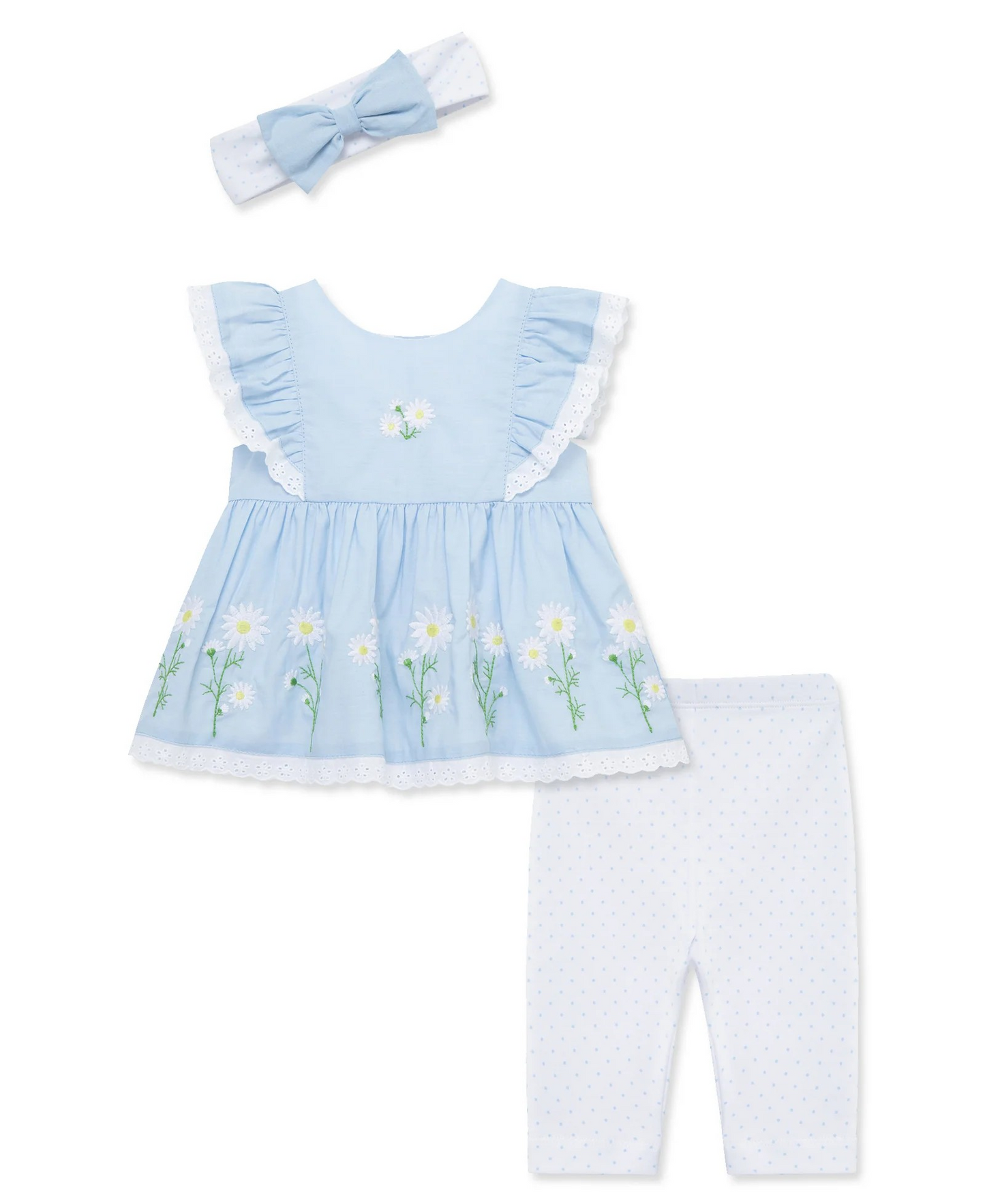 Daisy Border Woven Tunic Set