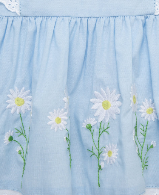 Daisy Border Woven Tunic Set