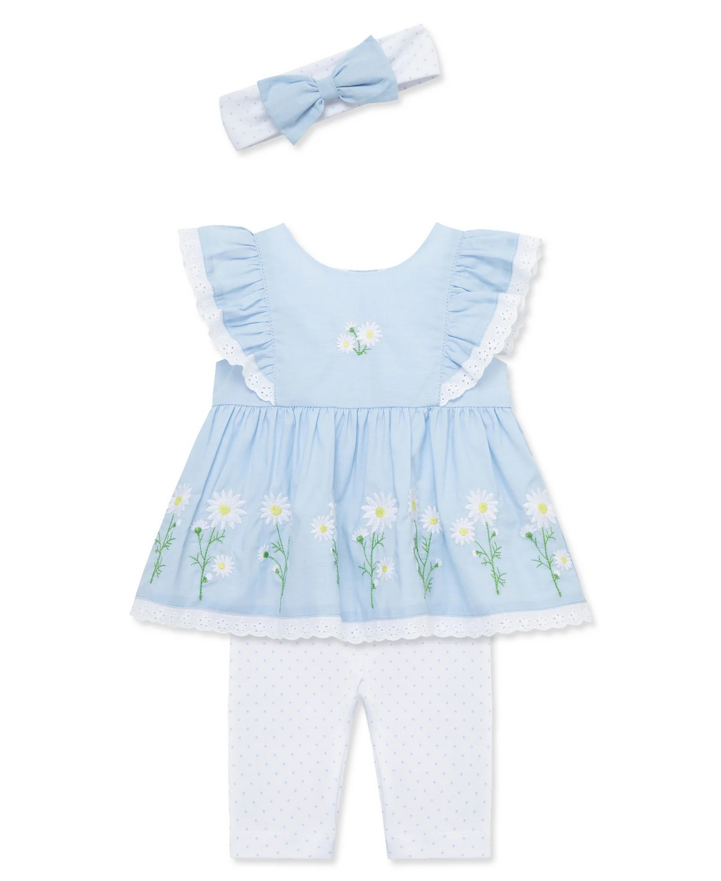 Daisy Border Woven Tunic Set
