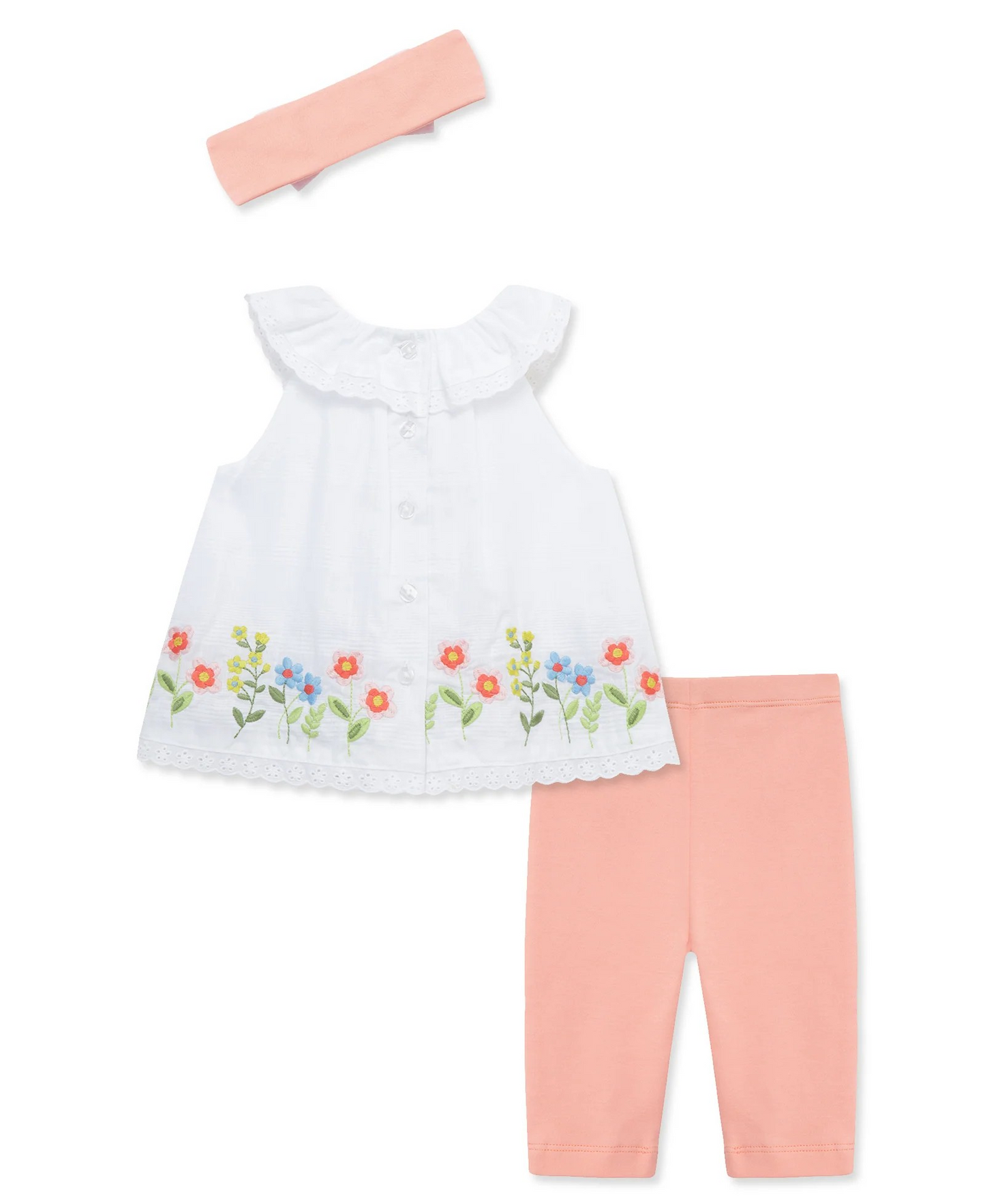 Floral Border Woven Tunic Set