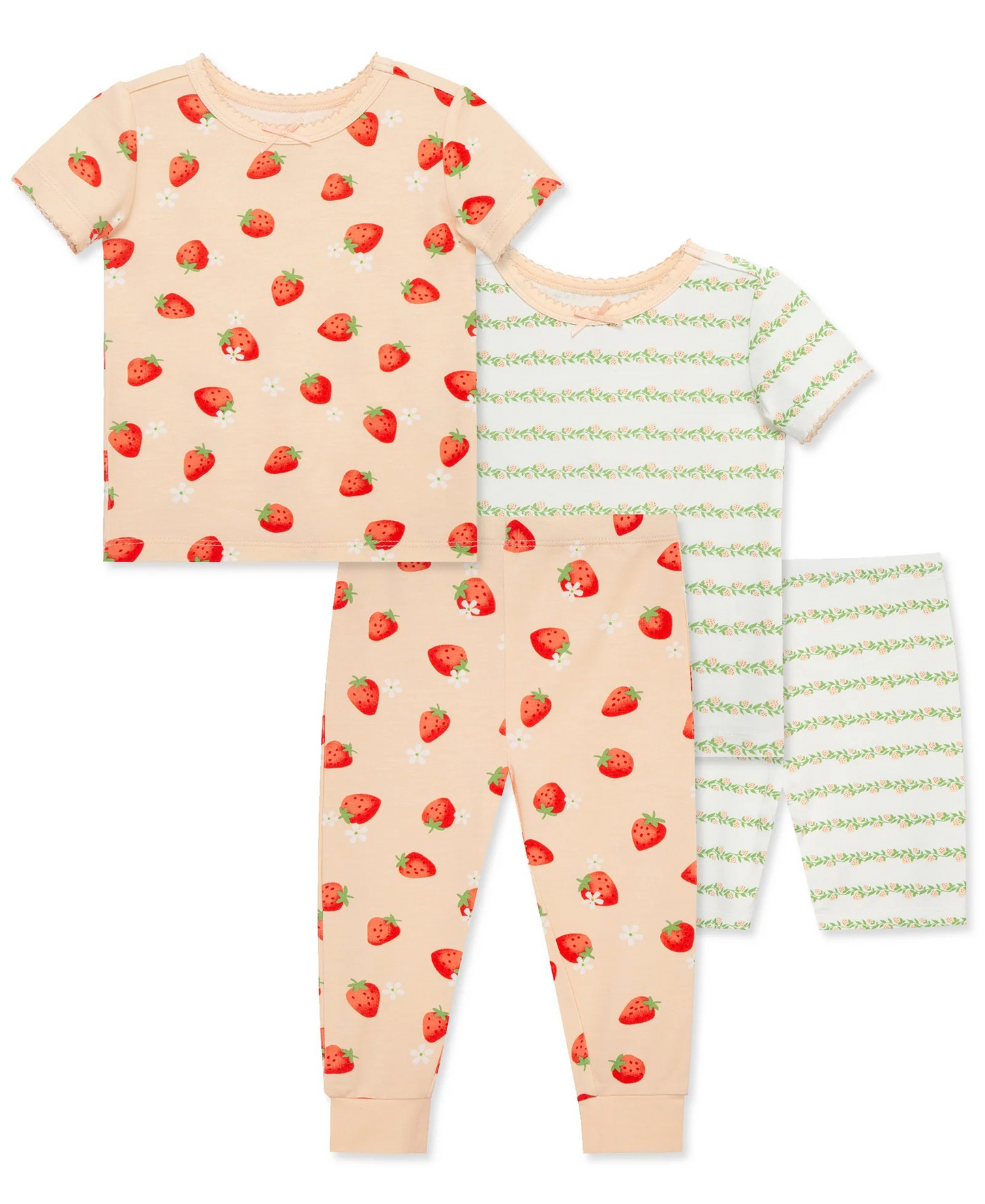 Strawberry 4-Piece Pajama Set