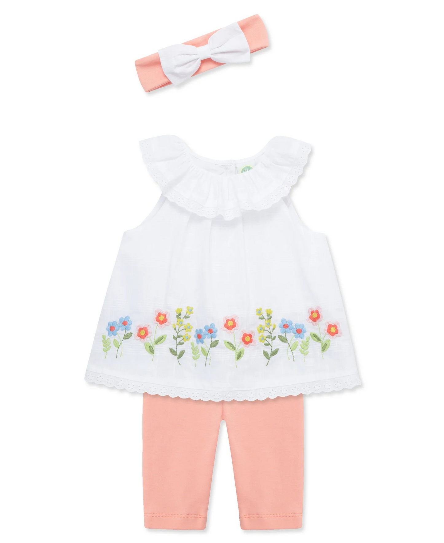 Floral Border Woven Tunic Set