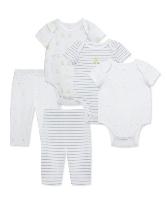 Happy Duck 3-Piece Bodysuit & Pant Set