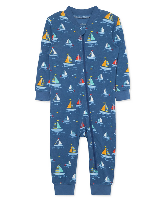 Sailboat Zip Front Pajama