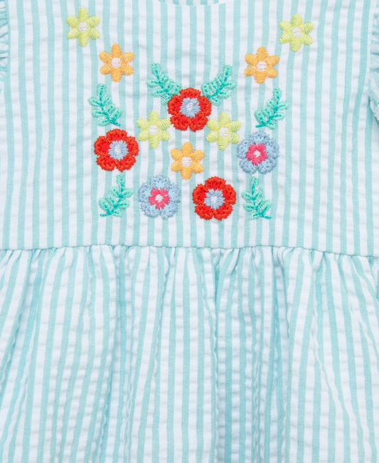Happy Flowers Woven Tunic Set