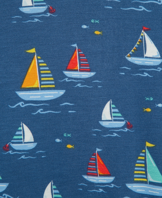 Sailboat Zip Front Pajama
