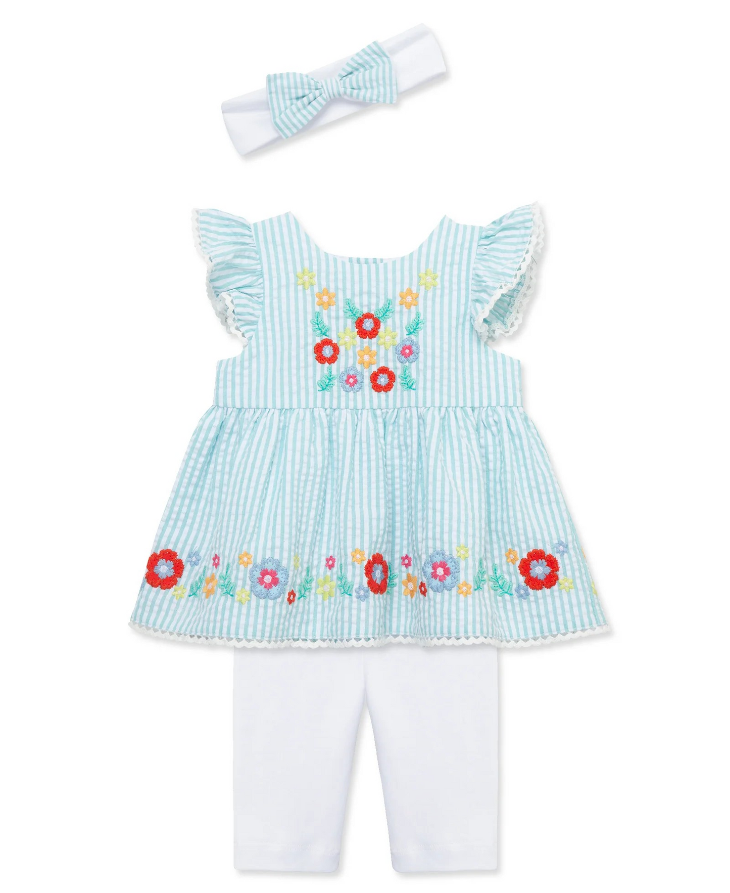 Happy Flowers Woven Tunic Set