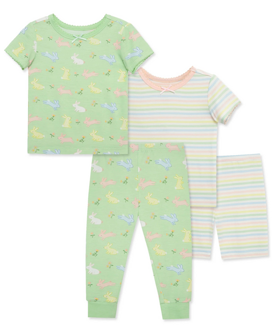 Bunny 4-Piece Pajama Set