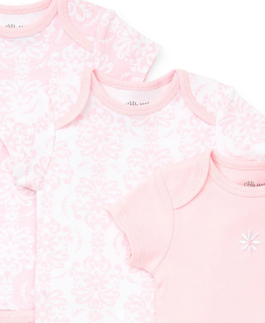 Damask Scroll 3-Pack Bodysuits