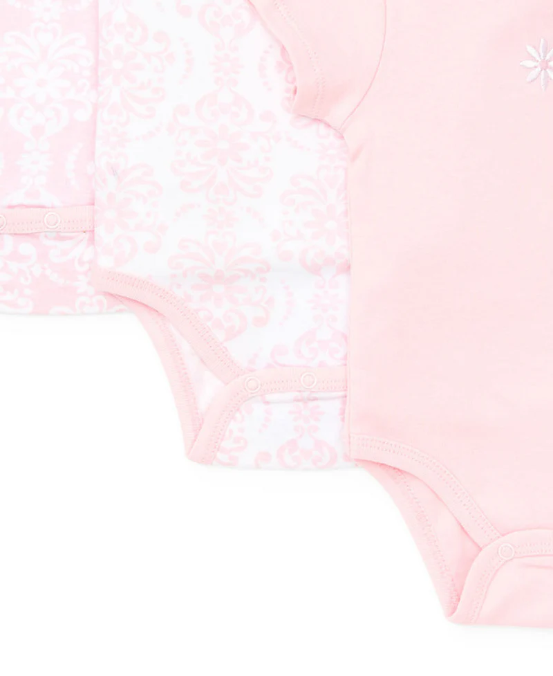 Damask Scroll 3-Pack Bodysuits
