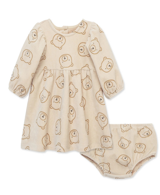 Focus Kids Bear Velour Dress Set