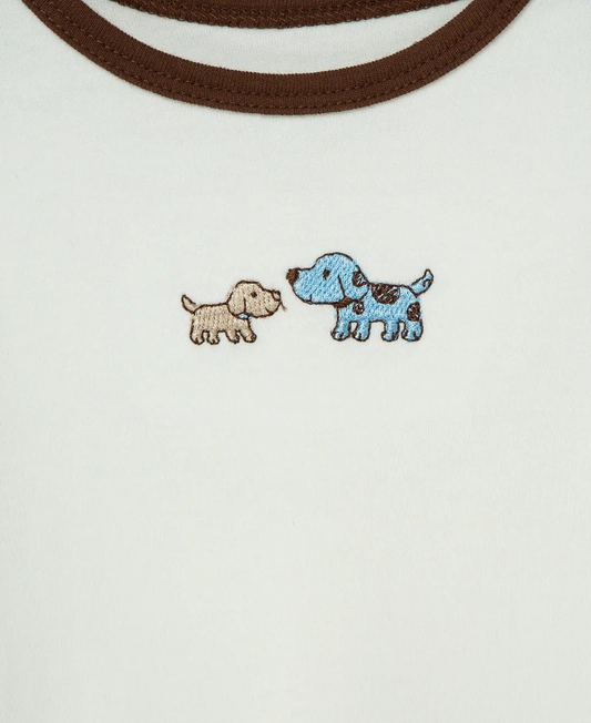 Cute Puppies Sleeper Gown & Hat
