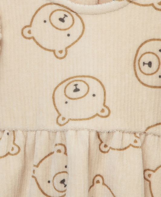 Focus Kids Bear Velour Dress Set