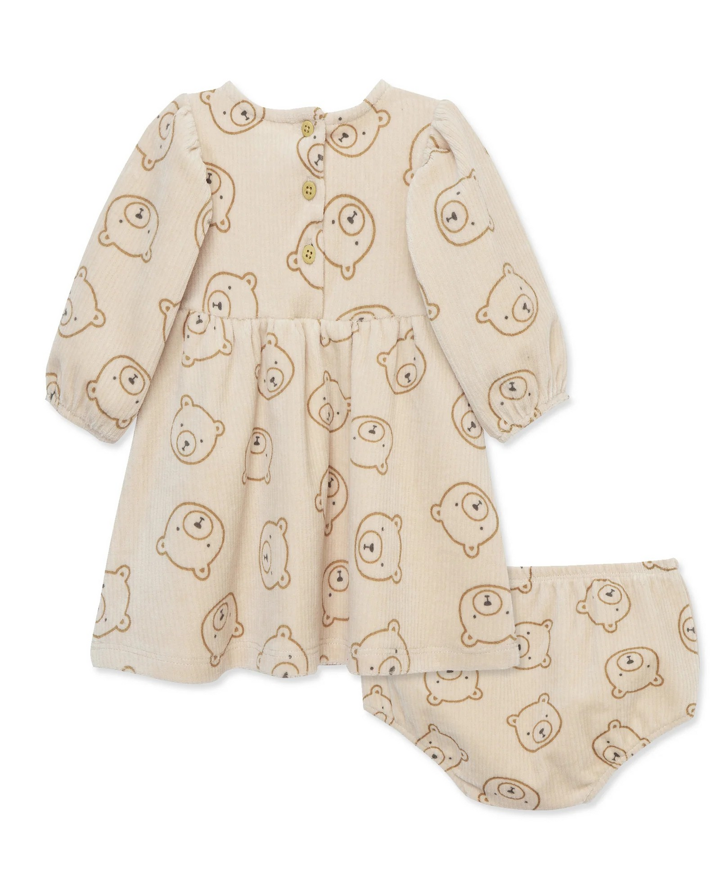 Focus Kids Bear Velour Dress Set