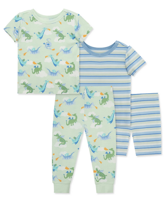 Dragon 4-Piece Pajama Set (2T)