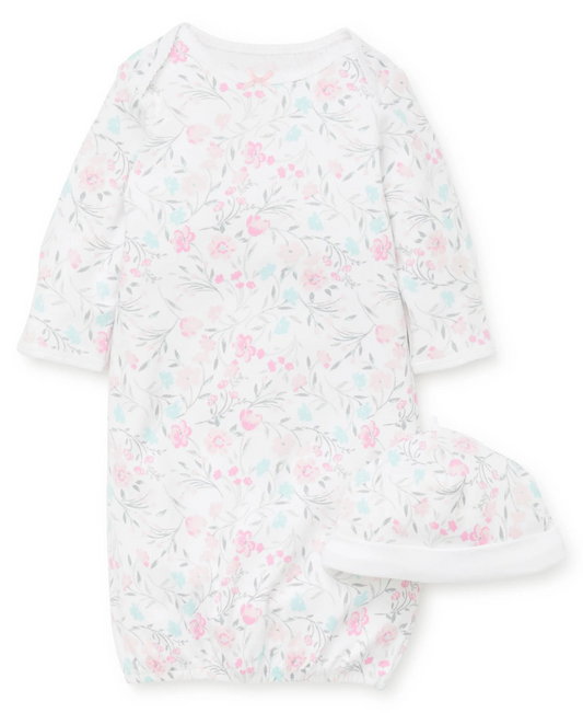 Watercolor Sleeper Gown & Hat